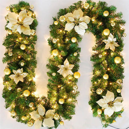 Skorter | 2.7 Meter Christmas Rattan Garland Decorative