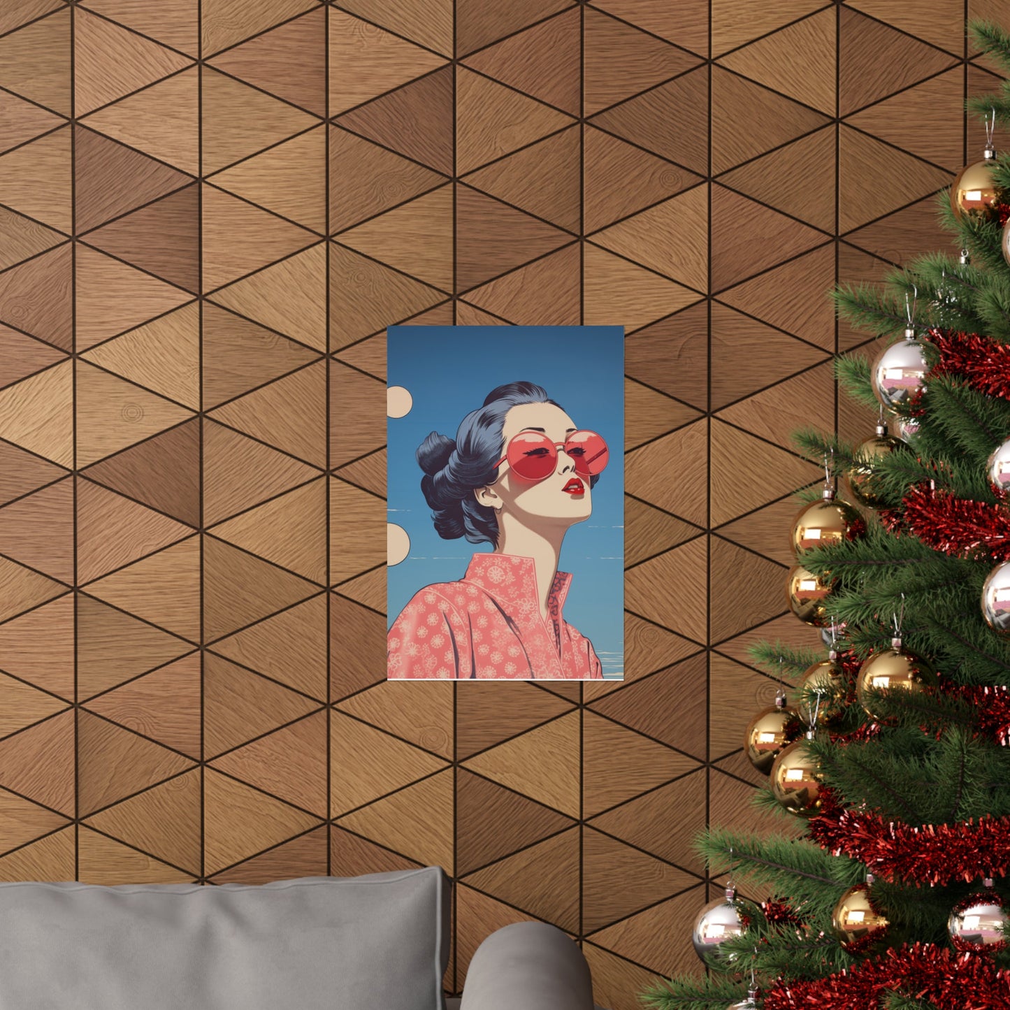 Skorter | Chic Sakura Shades Pop Poster