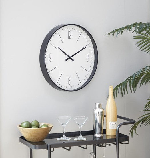 Skorter | BlackGlo - Timeless Black Glass Clock