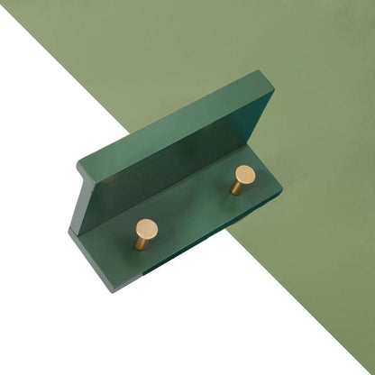 Skorter | Huxley Wall Shelf with Gold Hooks