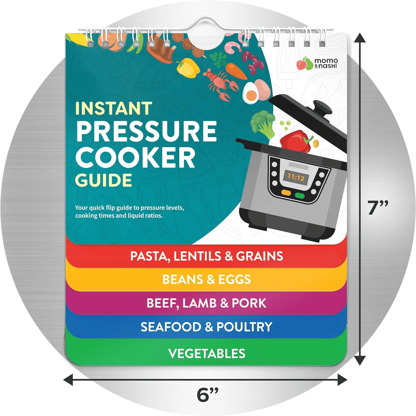 Skorter | Air Fryer Cheat Sheet Magnets Cooking Instructions Booklet