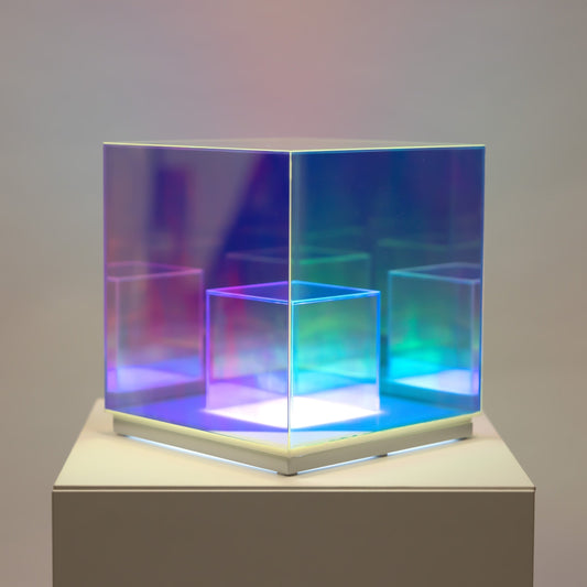 Skorter | Concentric Cube Table Lamp, Modern Lighting
