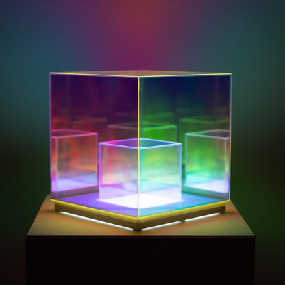 Skorter | Concentric Cube Table Lamp, Modern Lighting