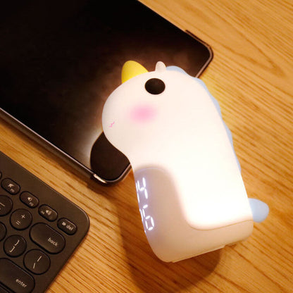 Skorter | Unilora DreamLight väckarklocka | Enhörningsdesign | Timer och LED-nattlampa | Barnrumsinredning