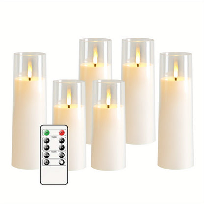 Skorter | 5pcs LED Flameless Candles with Remote Control - For Christmas, Halloween, Wedding Decor