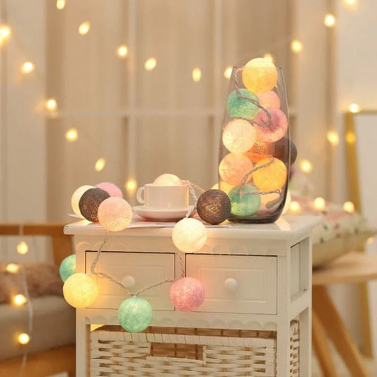 Skorter | Royallure Cotton Balloon String Lights – Cozy Decoration for Home & Celebrations