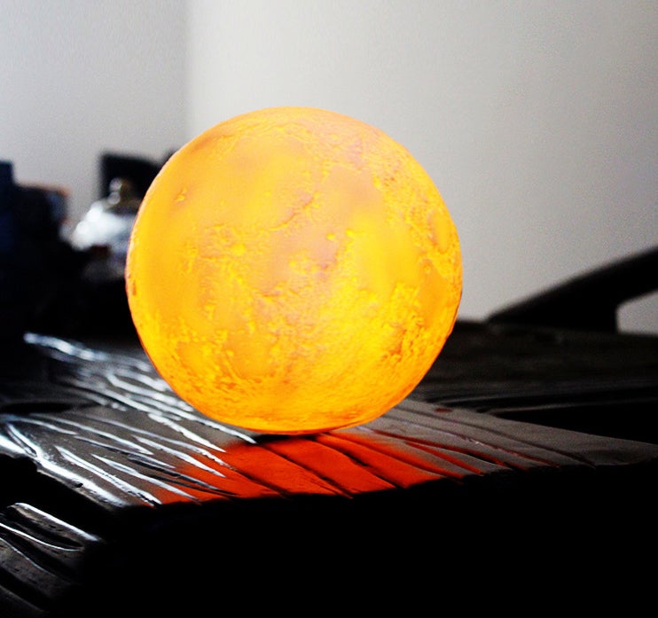 Skorter | Creative Mini Rechargeable 3D Printed Moon 1-Light LED Table Lamp