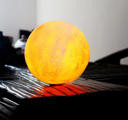Skorter | Creative Mini Rechargeable 3D Printed Moon 1-Light LED Table Lamp