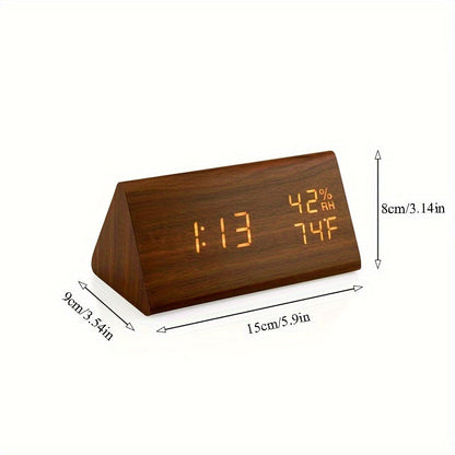 Skorter | NatureClock - Wooden clock with temperature and humidity display