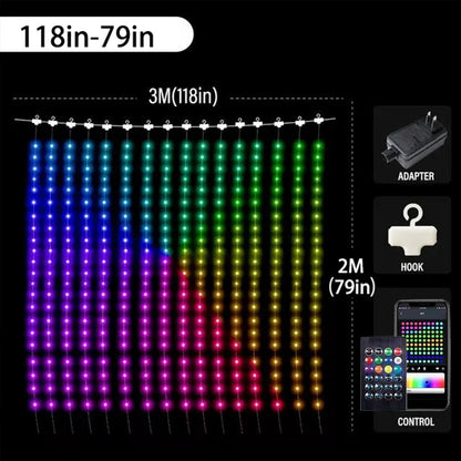 Skorter | Color Waves LED Curtain Sync Lights