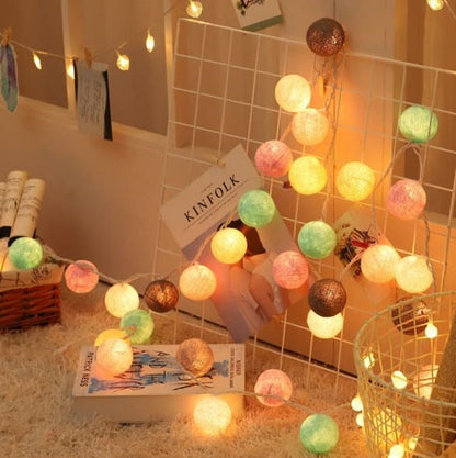 Skorter | Royallure Cotton Balloon String Lights – Cozy Decoration for Home & Celebrations