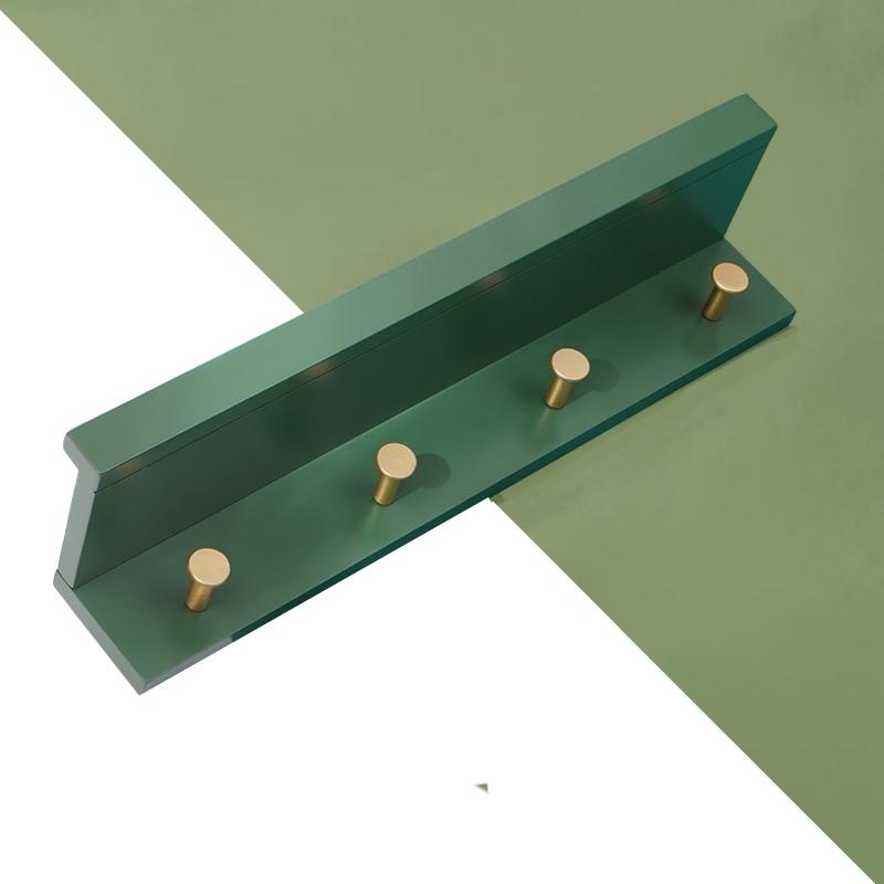 Skorter | Huxley Wall Shelf with Gold Hooks