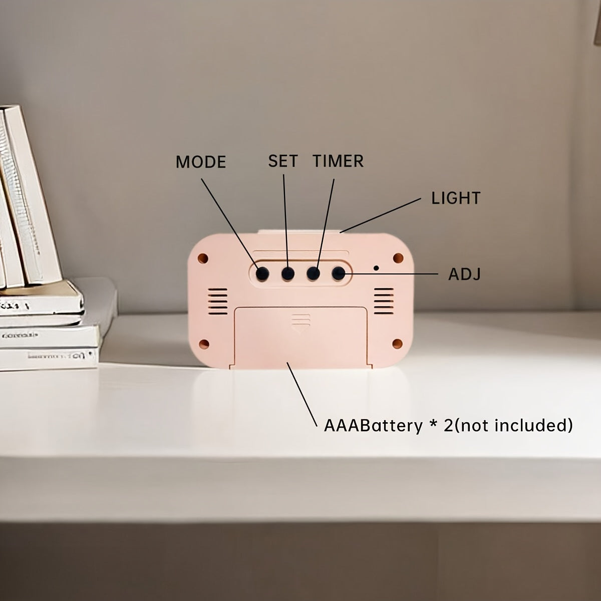 Skorter | GlowClock - Digital Alarm Clock with Date and Light Display