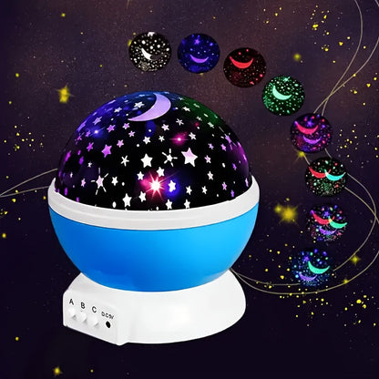 Skorter | StarGlow - LED Star Projector Night Light with Adjustable Colors and USB Power