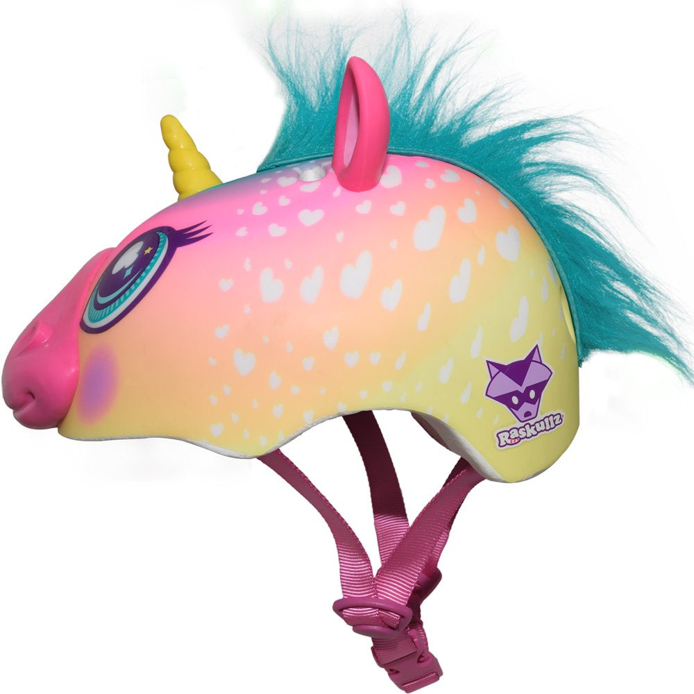 Skørter | Super Rainbow Unicorn Hair Bicycle Helmet, Kids 5+ (50-54Cm)