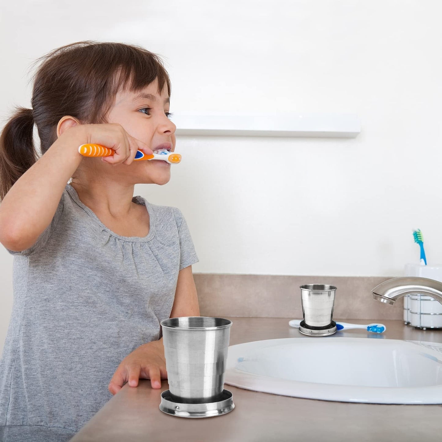 Skorter | Collapsible cup in stainless steel