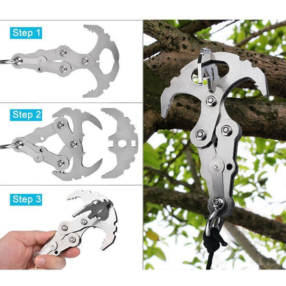Skorter | Stainless Steel Survival Folding Grappling Gravity Hook