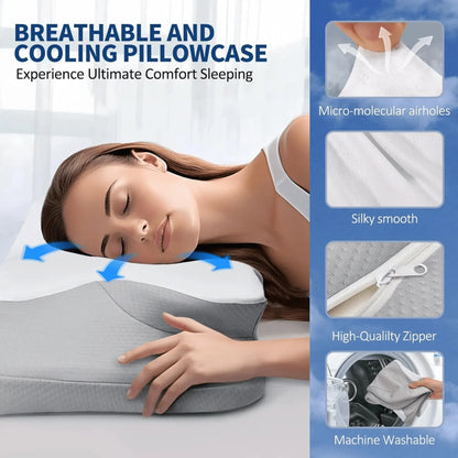 Skorter | Butterfly Memory Foam Pillow - Orthopedic Pain Relief Shaped Pillow
