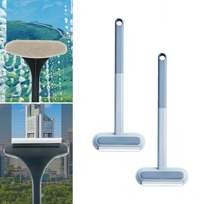 skorter | Double-sided window cleaning brush glass wiper, multifunctional pet hair lint remover