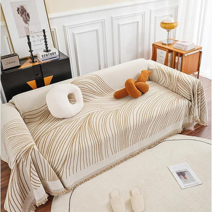 Skorter | Calista Wave Chenille Sofa Cover