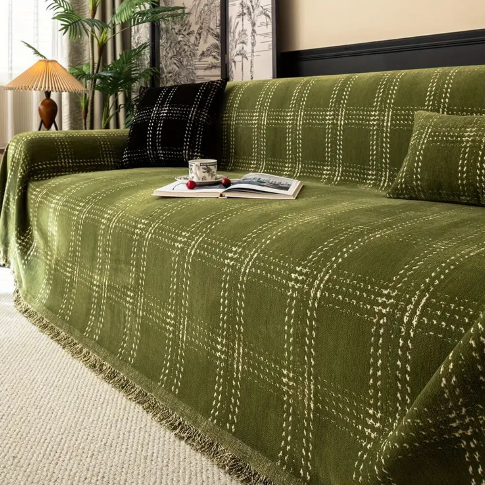 Skorter | Chesterfield Plaid Sofa Cover