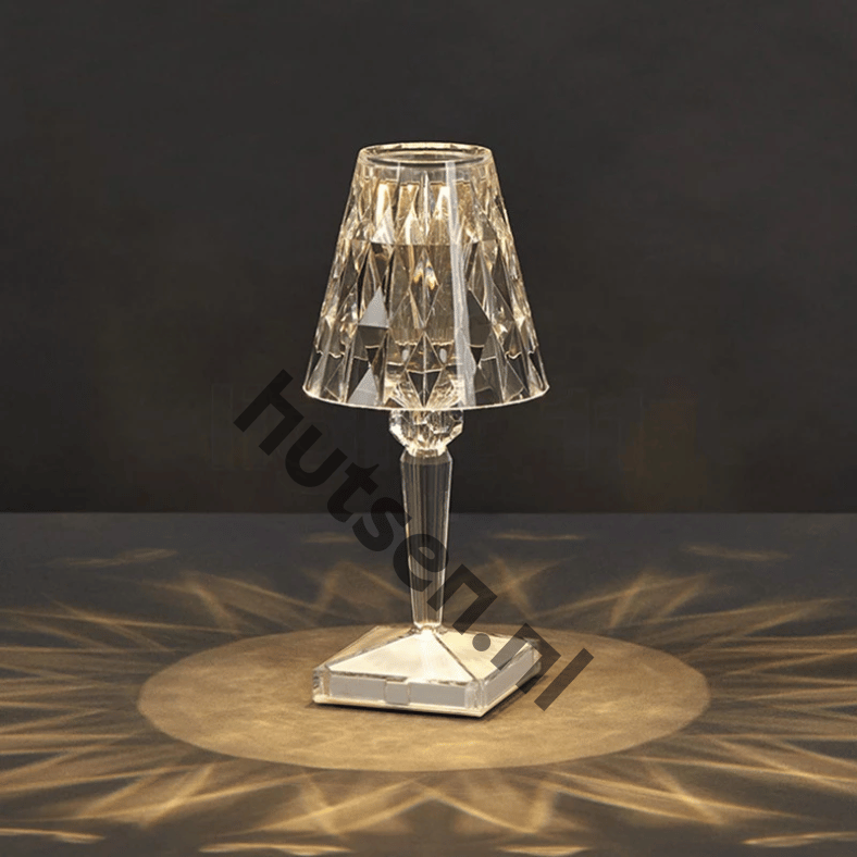 Skorter | LuxeCrystal Premium LED Table Lamp | Wireless | Dimmable Crystal Lighting | Mood Light & Decoration