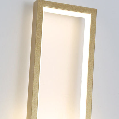 Skorter | Modern minimalist LED wall lamp in gold rectangular shape