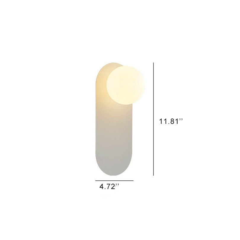 Skorter | Nordic wall lamp with glass ring base, 1-light