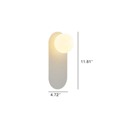 Skorter | Nordic wall lamp with glass ring base, 1-light