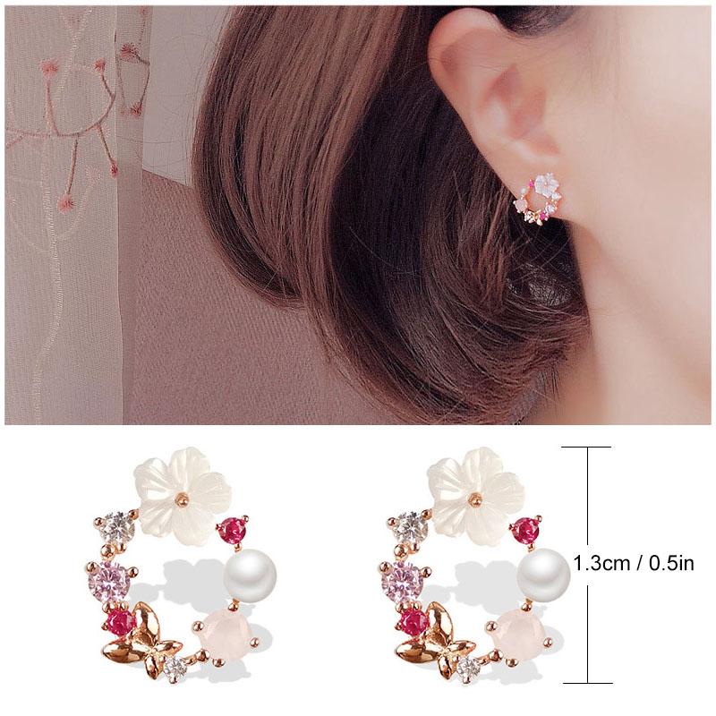 Skorter | Flower Pearl Earrings