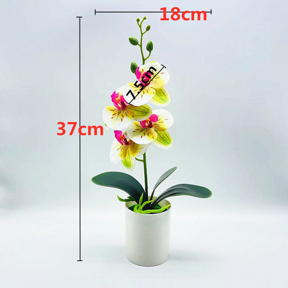 Skorter | Artificial Orchid Flower – Decorative Artificial Plant for Living Room and Table Decoration