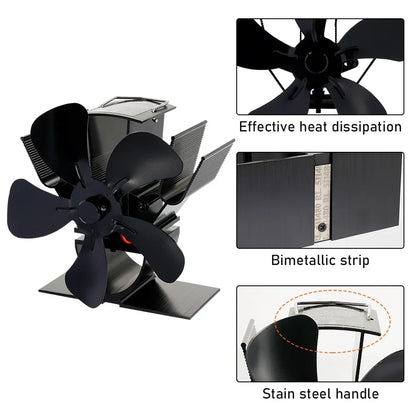 Skorter | Best Wood Burner Stove Fan for Log Burning Fire Stove