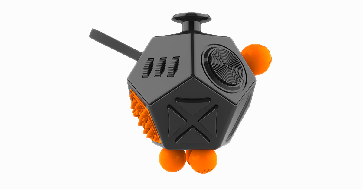 Skorter | Fidget Dodecagon – 12-Sided Fidget Cube Relieves Stress and Anxiety Reduces Depression Cube for Children and Adults with ADHD ADD OCD Autism