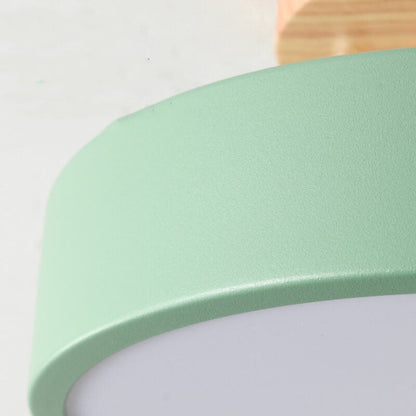Skorter | Scandinavian round LED semi-flush mount ceiling light