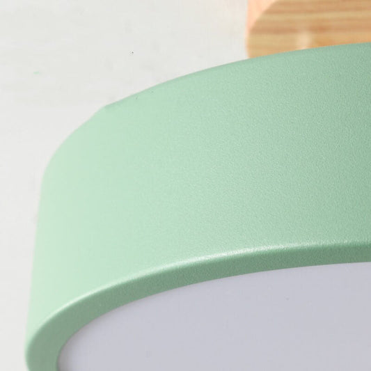 Skorter | Scandinavian round LED semi-flush mount ceiling light