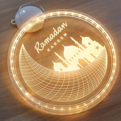 Skorter | Eid Ramadan Moon Castle LED Decorative Window Light