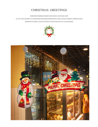 Skorter | Christmas light suction cup window decoration outdoor holiday ambiance string lights