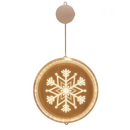 Skorter | Christmas LED Acrylic Decoration Round Suction Cup Light