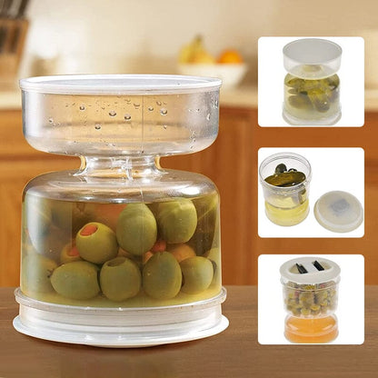 skorter | Dry and Wet Dispenser Jar with Strainer Flip