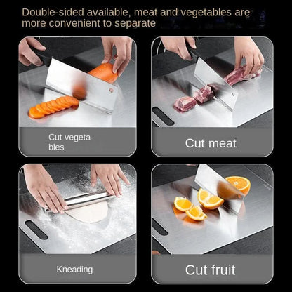 Skorter | CHEFSTEEL – Cutting board made of stainless steel, robust & easy to clean for hygienic work