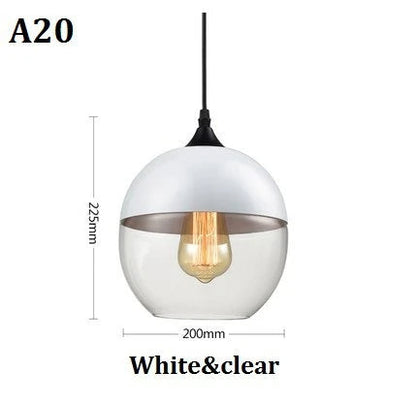 Skorter | EternaGlow Pendant Light made of Glass and Wood | Elegant Design for Your Home