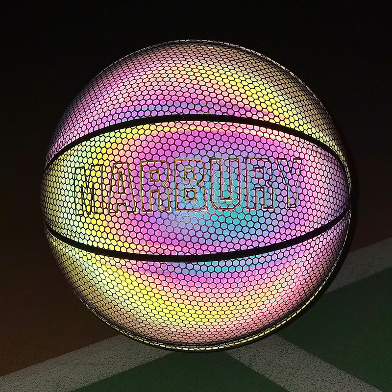 Skorter | Cool Luminous Basketball, with Standard Size, Soft Leather and Moderate Bounce