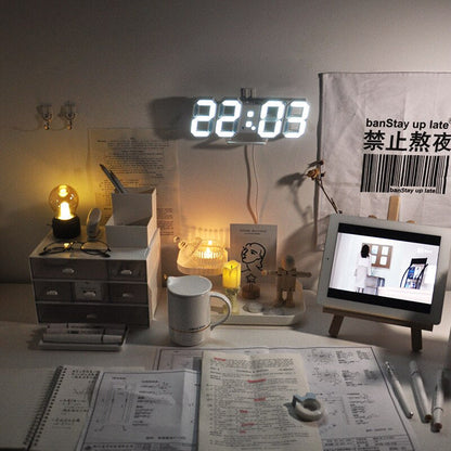 Skorter | LED-Digital Wall Clock - Temperature and Alarm
