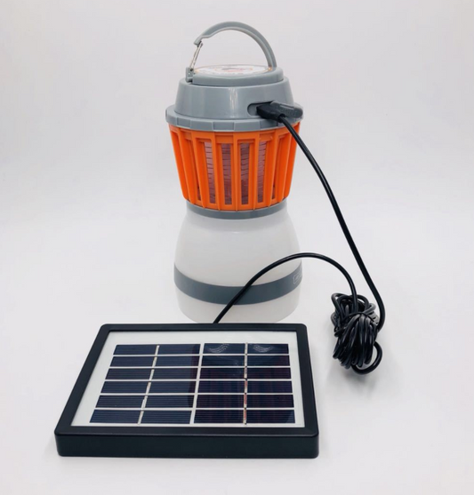 Skorter | Solar LED Mosquito Lamp with Integrated Lantern – Effective Insect Protection and Lighting for Garden and Camping