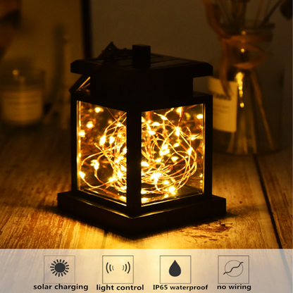 Skorter | Solar LED Lantern with Fairy Lights – Decorative Garden Lamp for Outdoors and Terrace