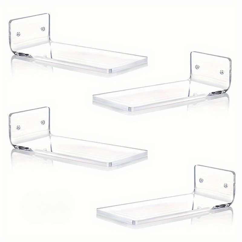 Skorter | AcrylicDisplay - 4/6/8 Pieces Transparent Acrylic Floating Shoe Shelves