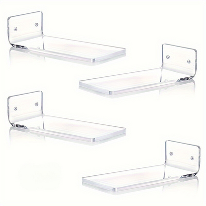 Skorter | AcrylicDisplay - 4/6/8 Pieces Transparent Acrylic Floating Shoe Shelves