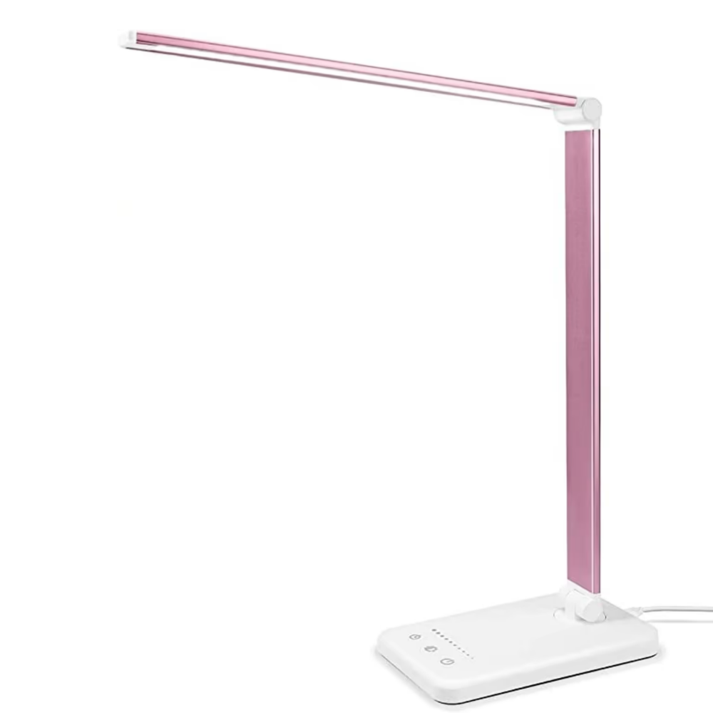 Skorter | LED Desk Lamp - Table Lamp with USB Charger Port, 5 Light Settings and Brightness Levels