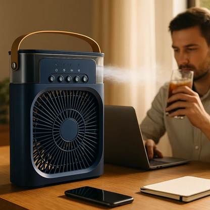 Skorter | 3-in-1 Air Cooler Humidifier | Portable, Adjustable Fan Speeds & Ideal for Bedrooms, Offices & Small Spaces