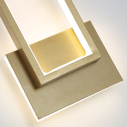 Skorter | Modern minimalist LED wall lamp in gold rectangular shape